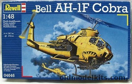 Revell 1/48 Bell AH-1F Cobra - 'Sand Shark' US Army N Troop 4th Sq 2nd Armored Cavalry Iraq 1991 / Israeli Air Force 160th Sq Palmachim AB 2008, 04646 plastic model kit